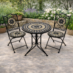 סט שולחן ושני כיסאות פסיפס