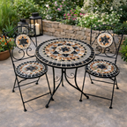 סט שולחן ושני כיסאות פסיפס