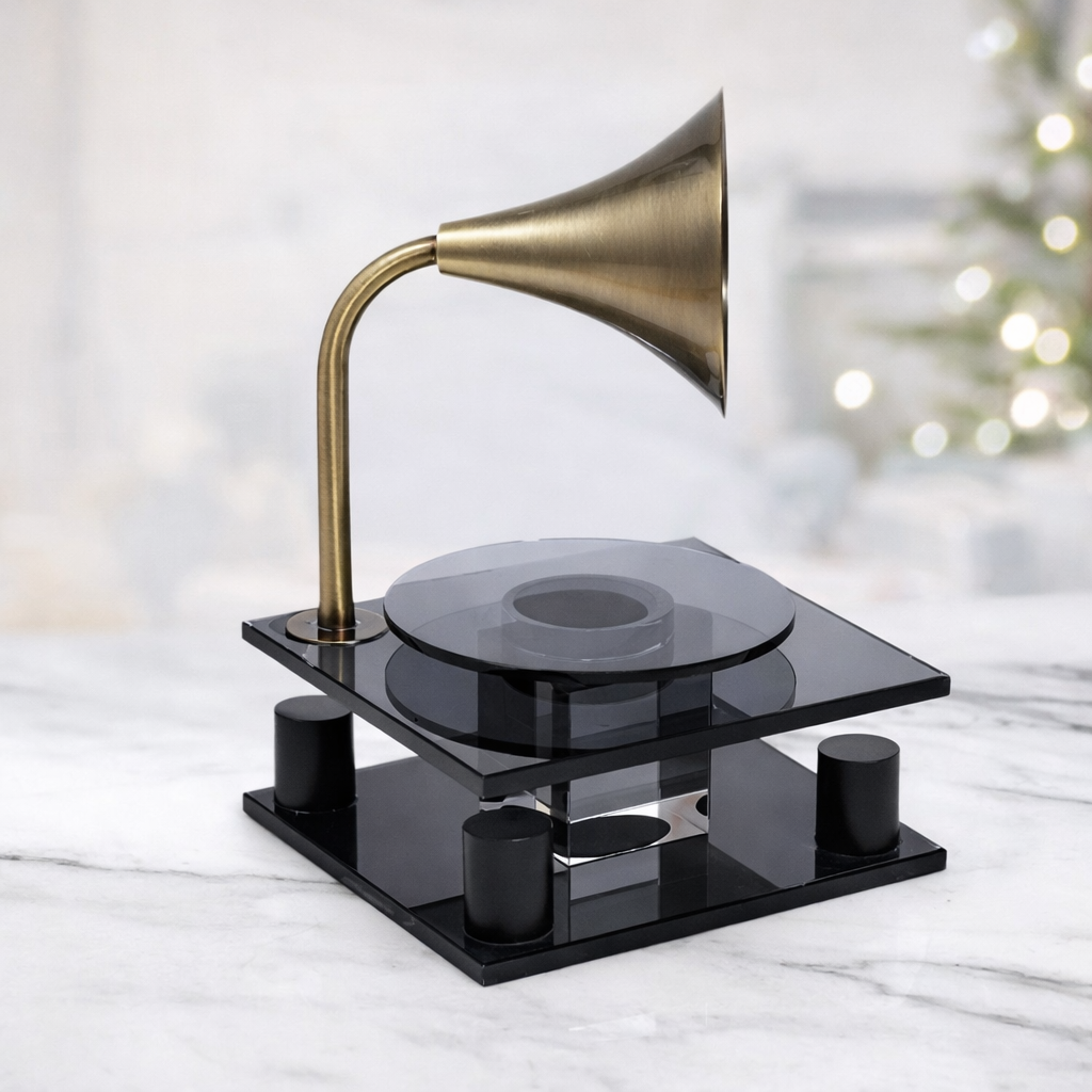 פטיפון נוי מקריסטל