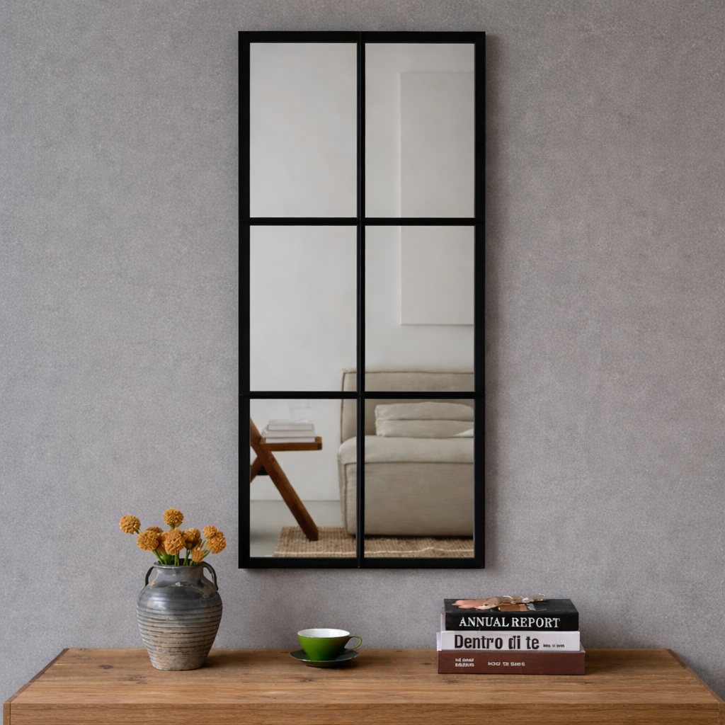 מראה לתלייה - "ניס" בצבע שחור