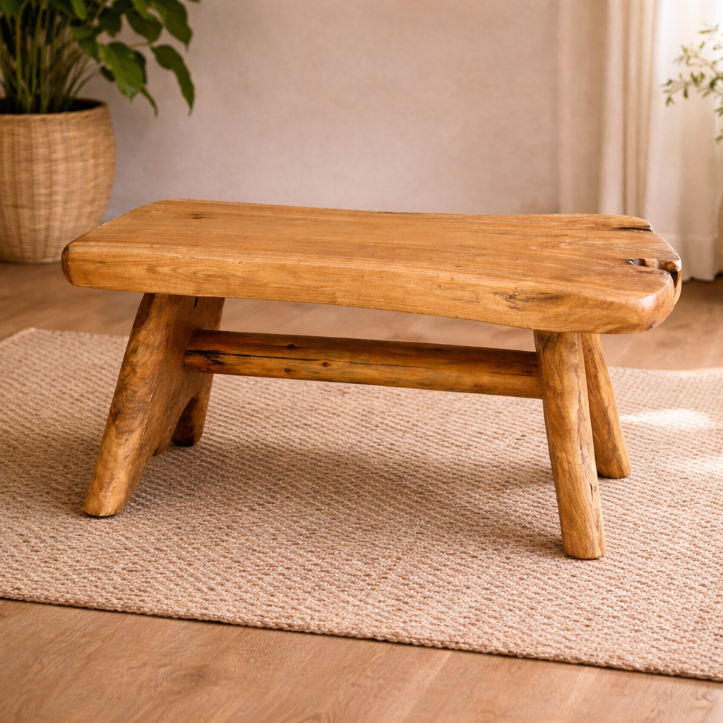 ספסל מעץ זית