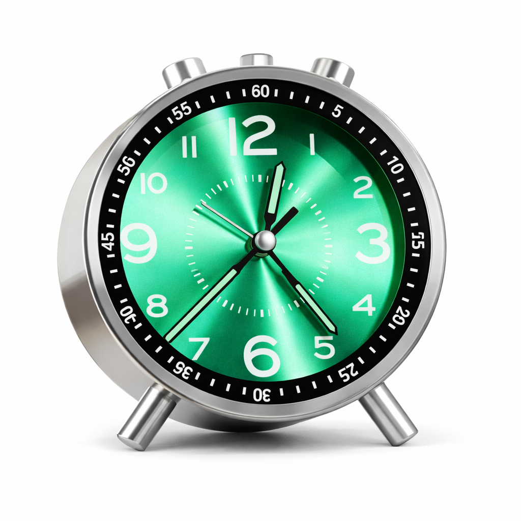 שעון מעורר ממתכת במבחר צבעים