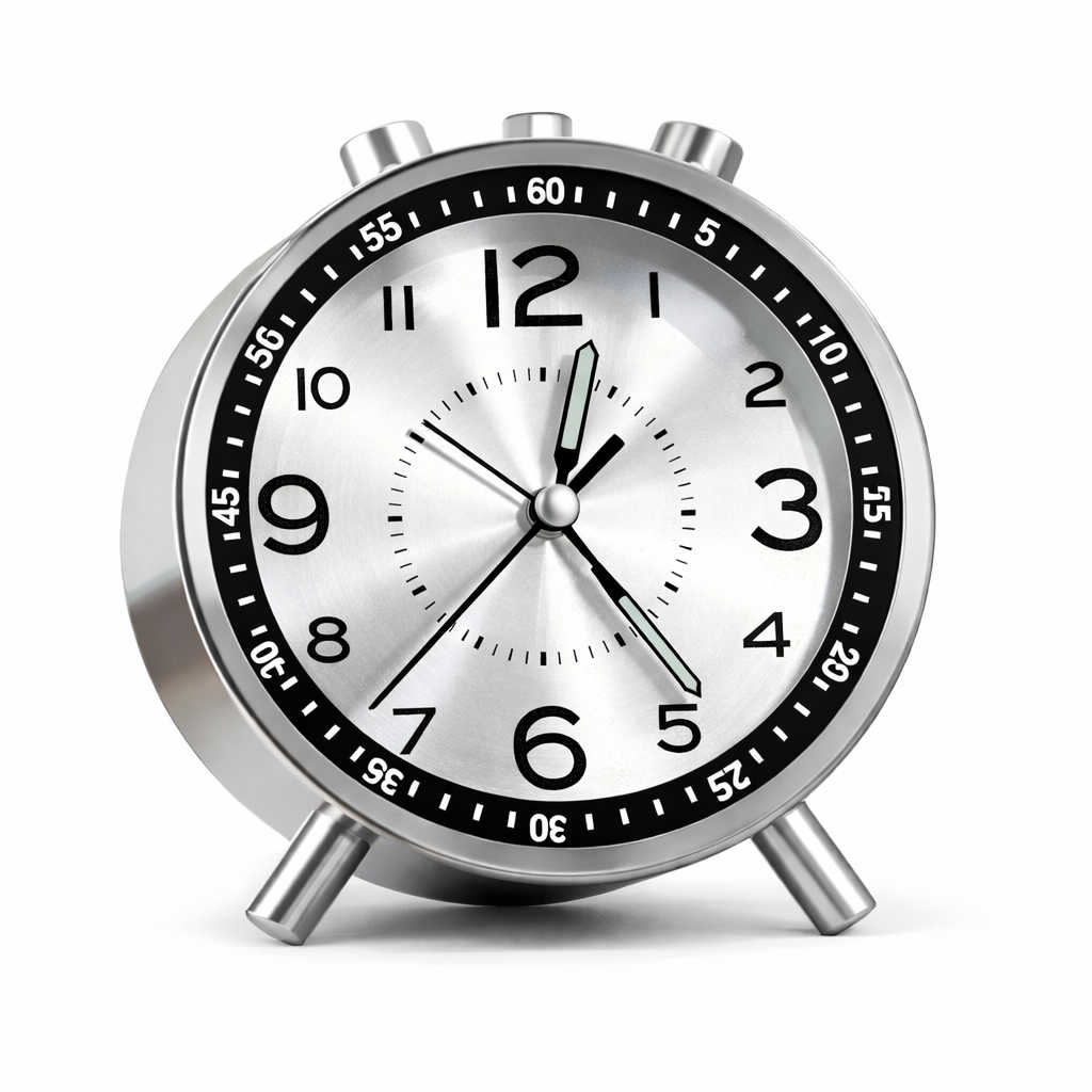 שעון מעורר ממתכת במבחר צבעים