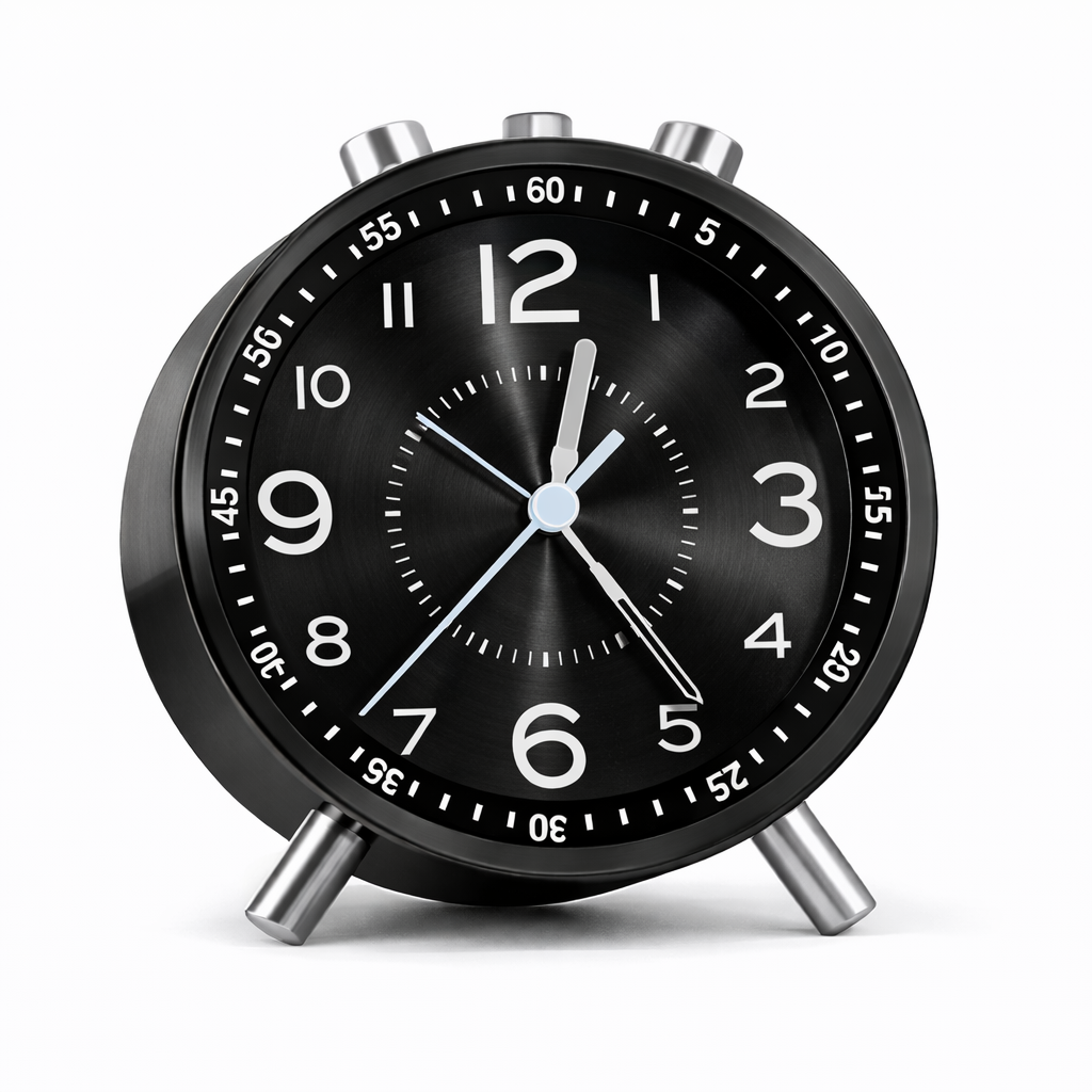 שעון מעורר ממתכת במבחר צבעים