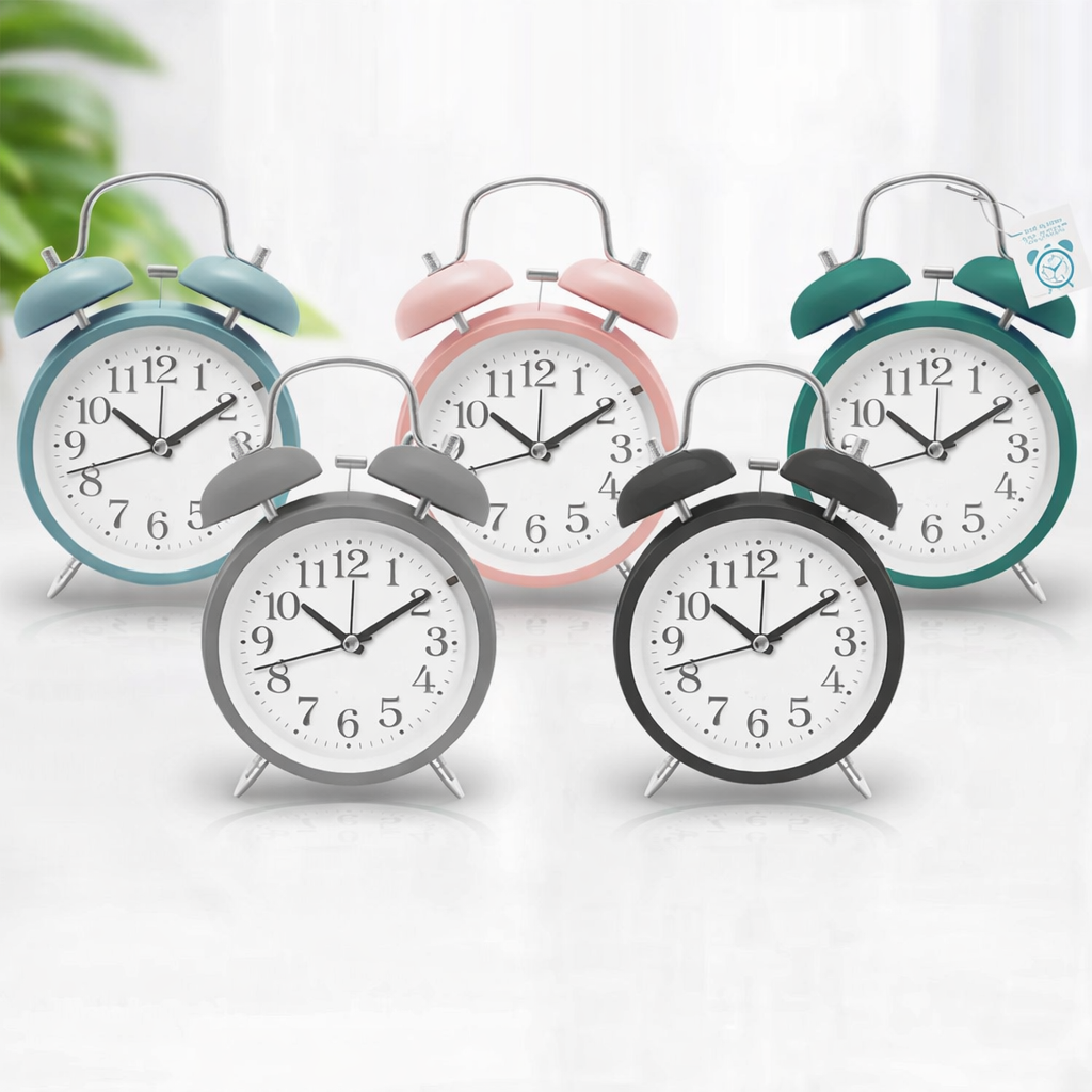 שעון מעורר ממתכת במבחר צבעים