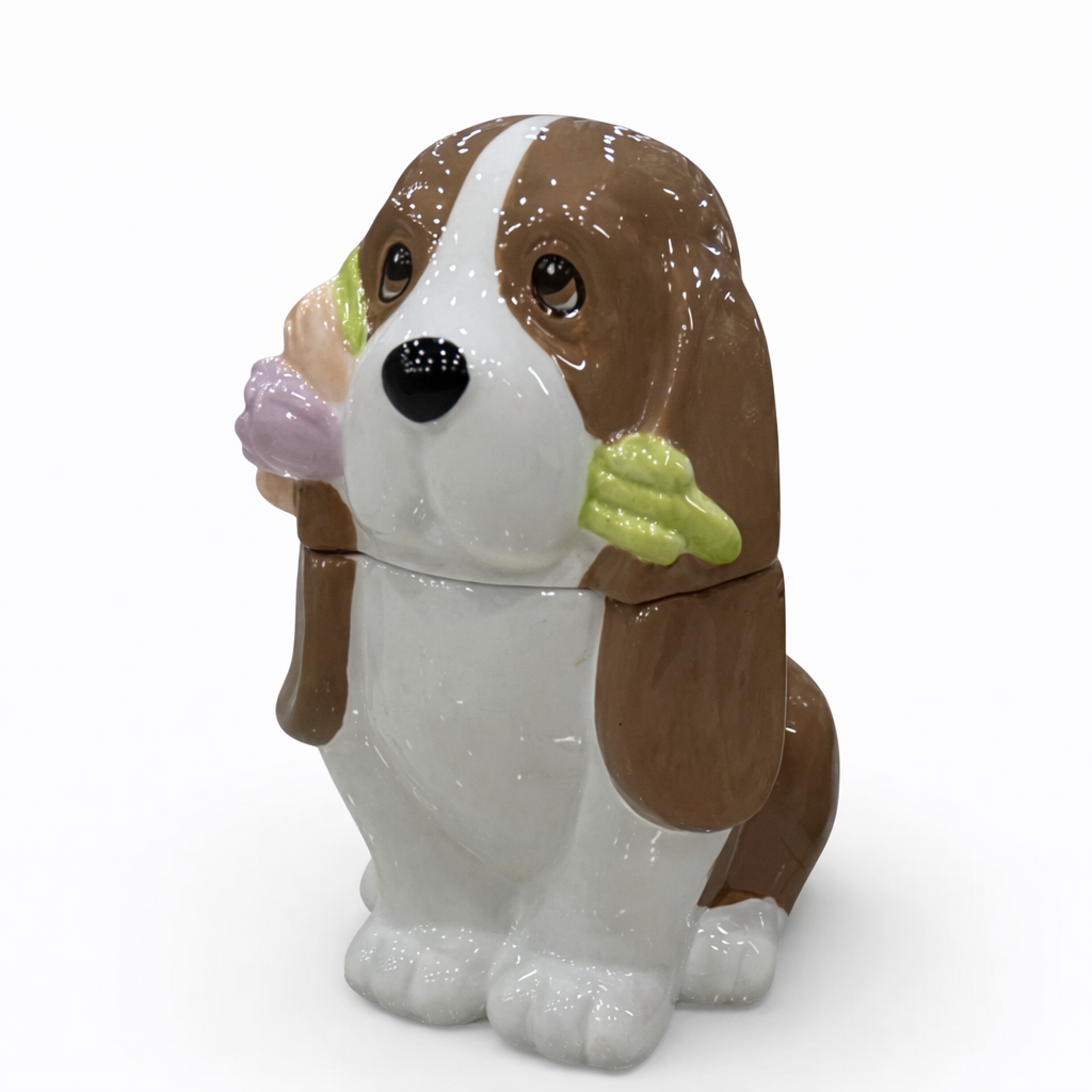 צנצנת מעוצבת בצורת כלב